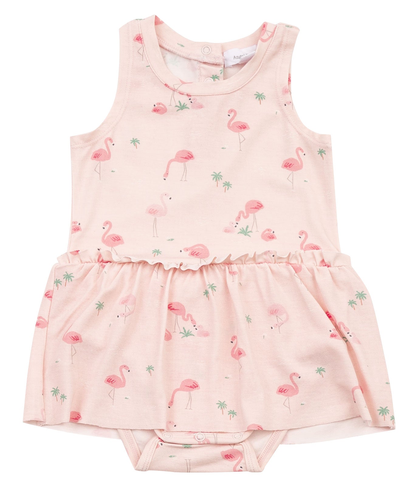 Angel Dear Flamingo Family Bodysuit With Skirt