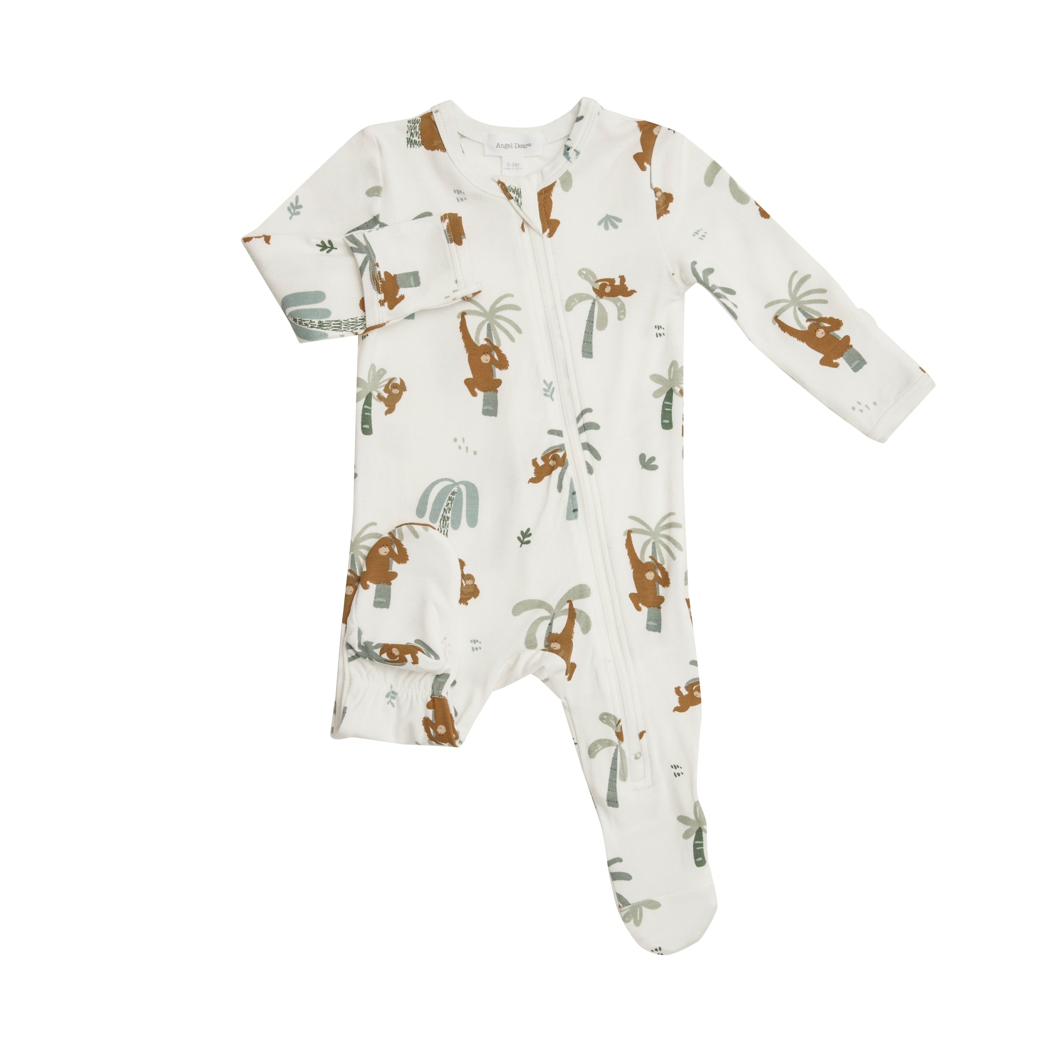 Angel Dear Orangutan Zipper Footie