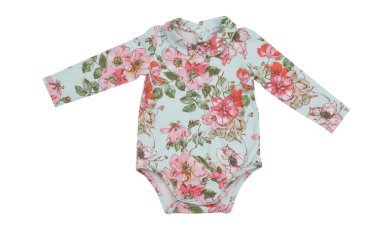 Angel Dear Woodrose Peter Pan Collar Bodysuit